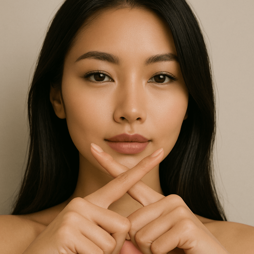 Korean Woman Making An X To signal 10 mistakes