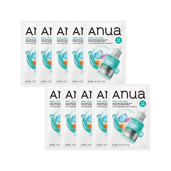 Anua PDRN Hyaluronic Acid Capsule 100 Serum 마스크 시트 23ml*10ea