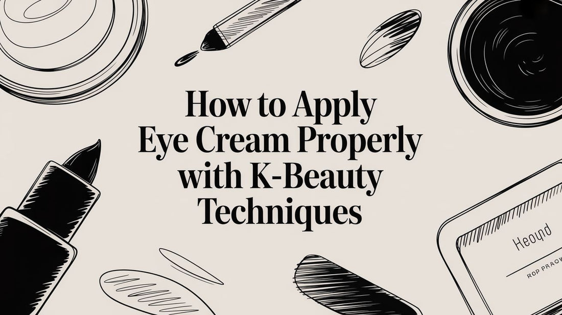 How to Apply Eye Cream Properly with K-Beauty Techniques