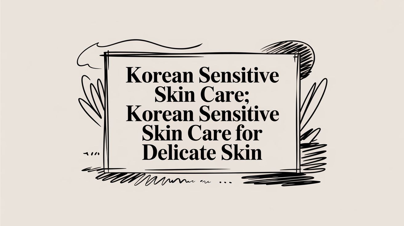 Korean Sensitive Skin Care: Your Definitive Guide to Calm, Healthy Skin