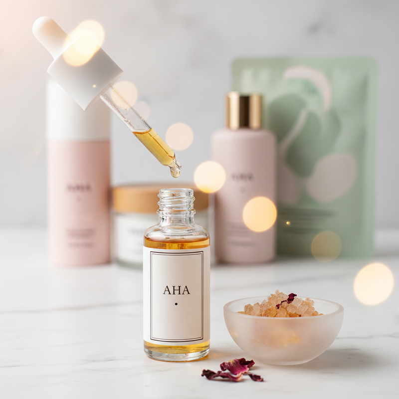 AHA (Alpha Hydroxy Acid) in Korean Skincare: Benefits, How to Use & Best Products (2026)