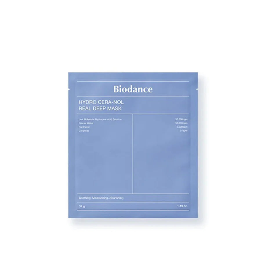Biodance Hydro Cera-Nol Real Deep Mask Sheet 4P (Facial Mask)