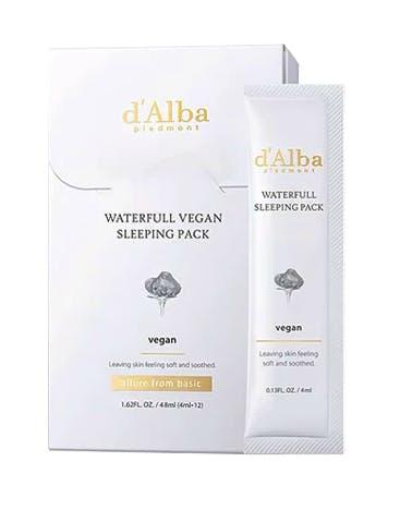 d'Alba Waterfull Vegan Sleeping Pack 4ml X 24ea (Sleeping Mask)