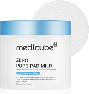 medicube Zero Pore Pad Mild 155g(70 Pads) - Korean Clear Pads