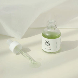Beauty of Joseon Calming Serum Green Tea + Panthenol 30ml – Soothing Relief for Sensitive Skin packaging and details