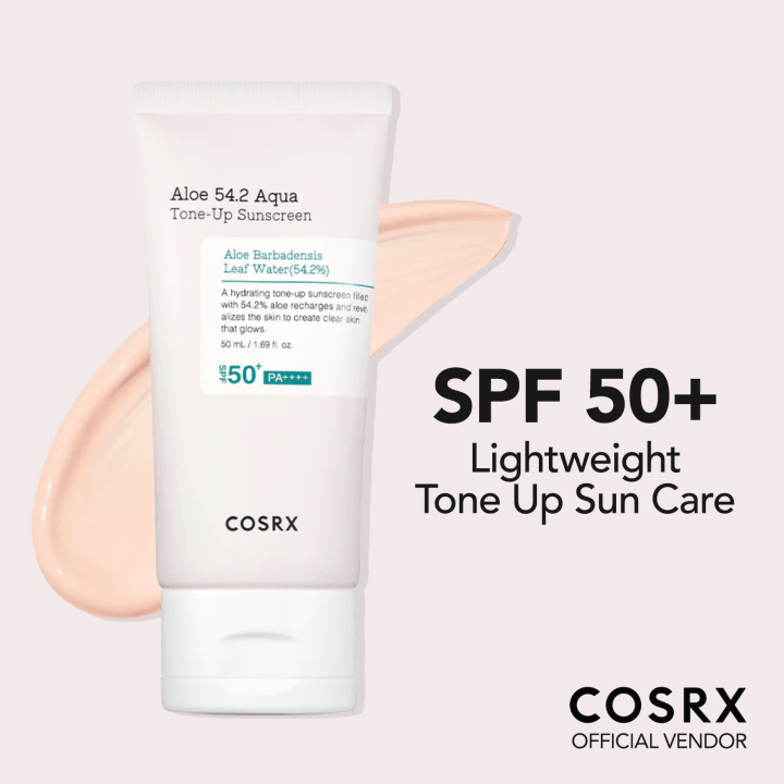 COSRX Aloe 54.2 Aqua Tone-up Sunscreen SPF 50+ PA++++ 50ml (Sun Cream)