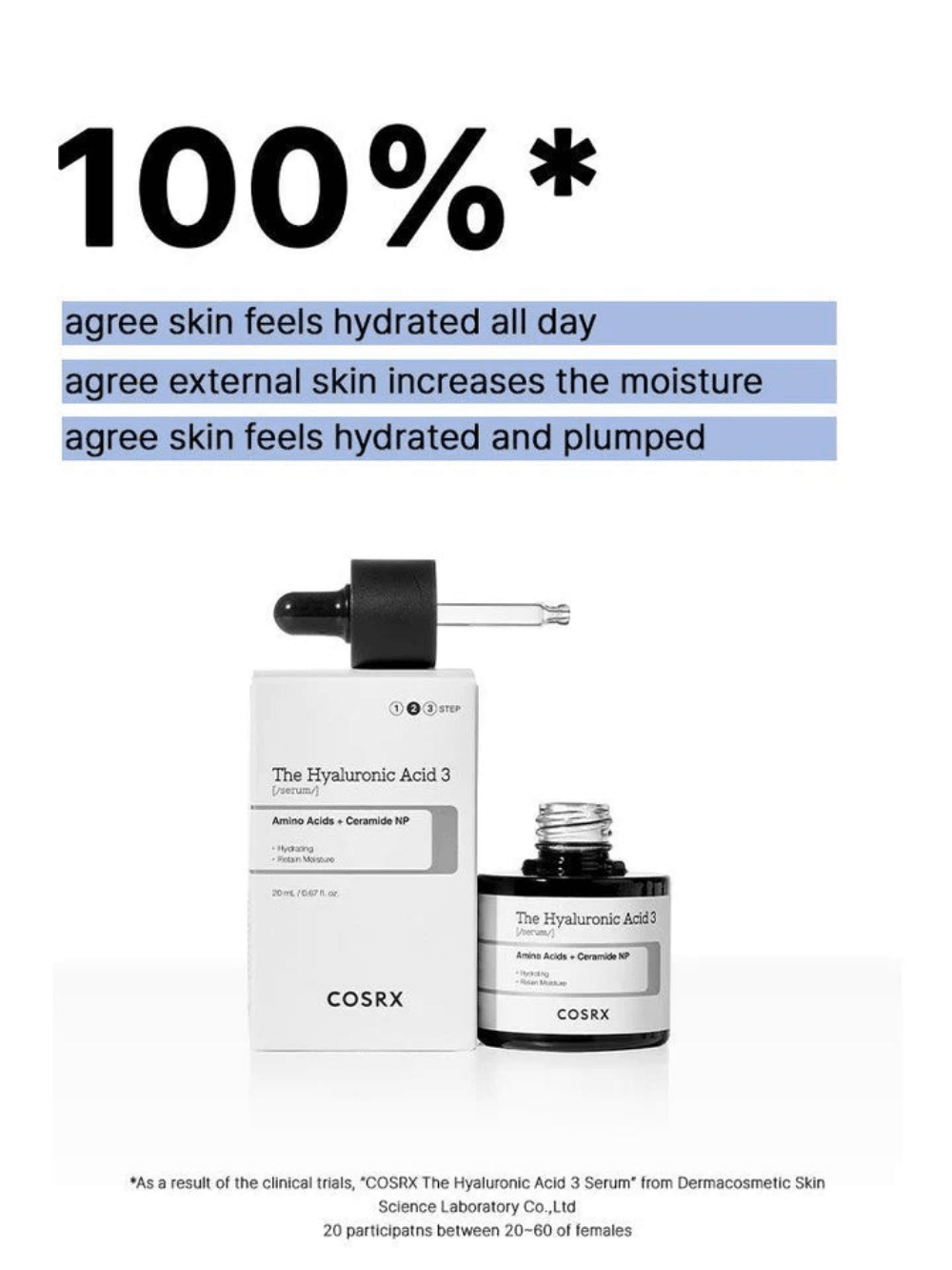 COSRX The Hyaluronic Acid 3 Serum 20ml (Essence)