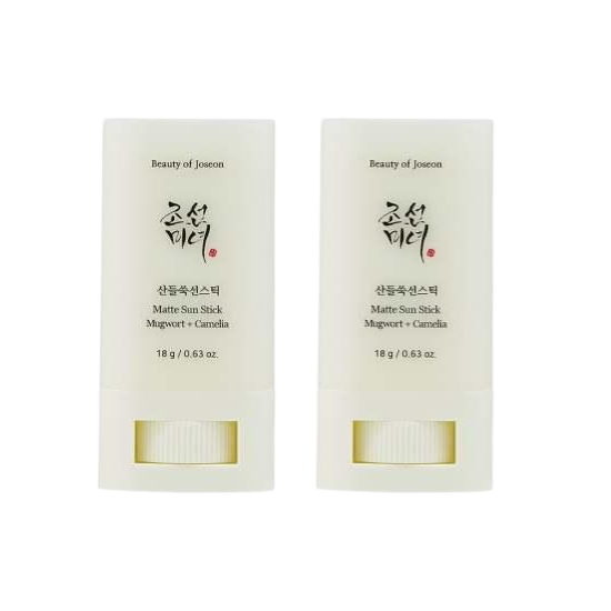 Beauty of Joseon Matte sun stick : Mugwort + Camelia 18g (SPF50+ PA++++) X 2EA [DOUBLE SET] 18 g