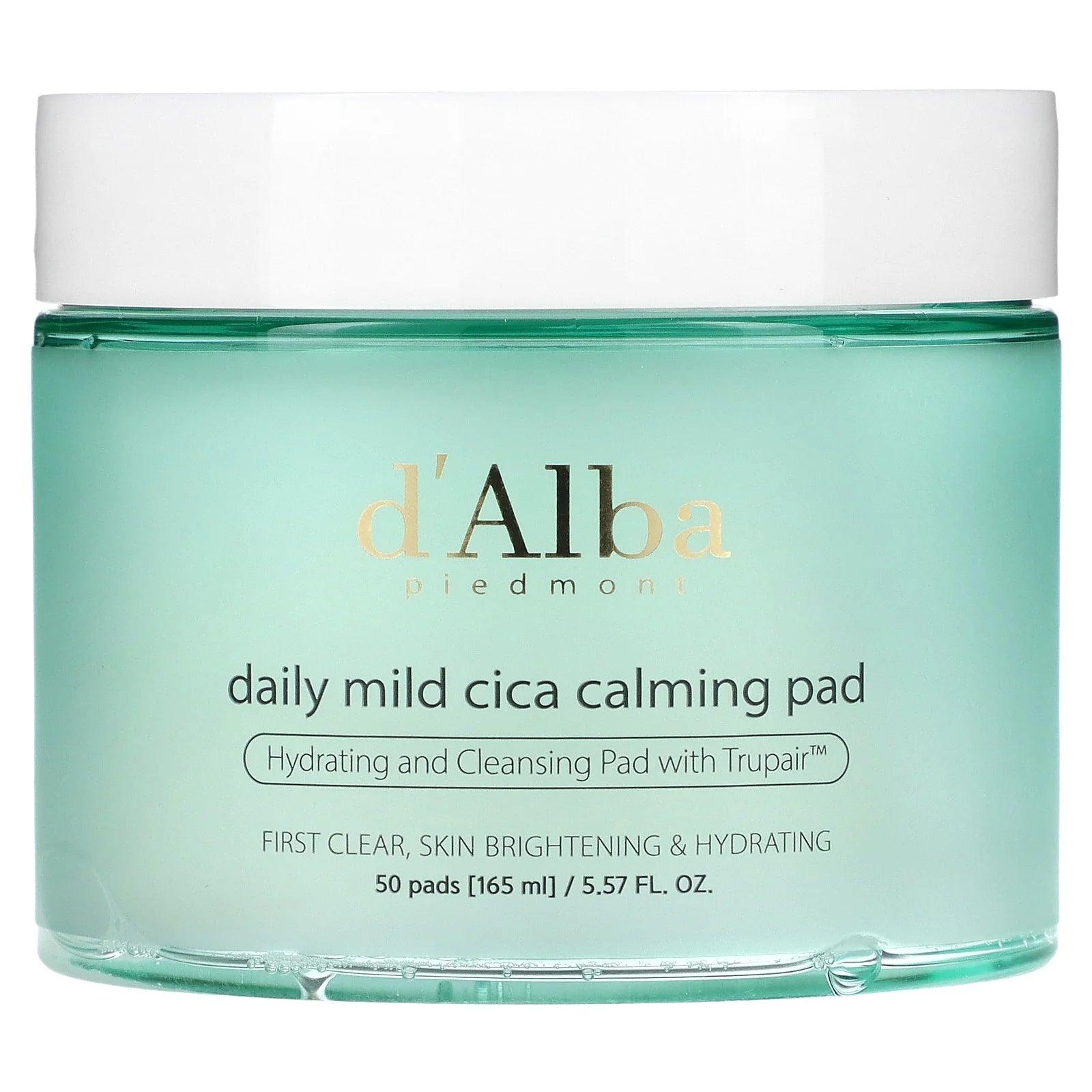d'Alba Daily Mild Cica Calming Pad 165ml (50ea) (Toner Pad)