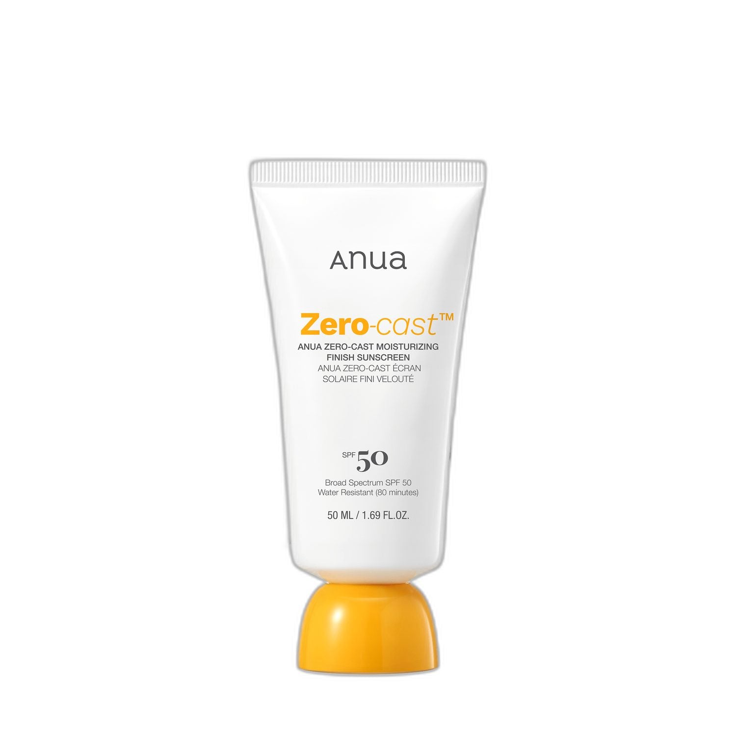 Anua Zero-Cast Moisturizing Finish Sunscreen 50ml