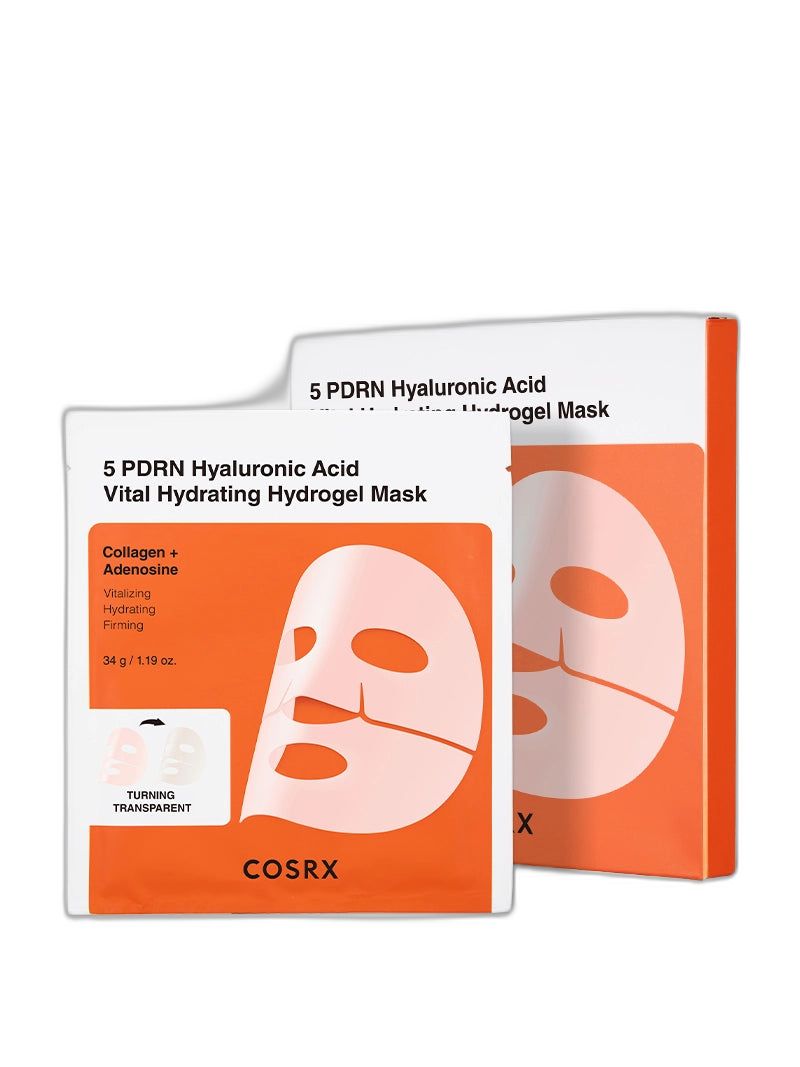 COSRX 5 PDRN Hyaluronic Acid Vital Hydrating Hydrogel Mask 34g X 3ea
