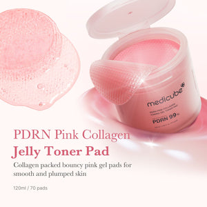 medicube PDRN Pink Collagen Gel Toner Pad 120ml/70pads, image 2