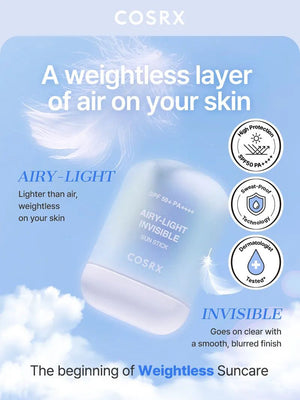 COSRX Airy-Light Invisible Sun Stick SPF50+ PA++++ 19g, image 2