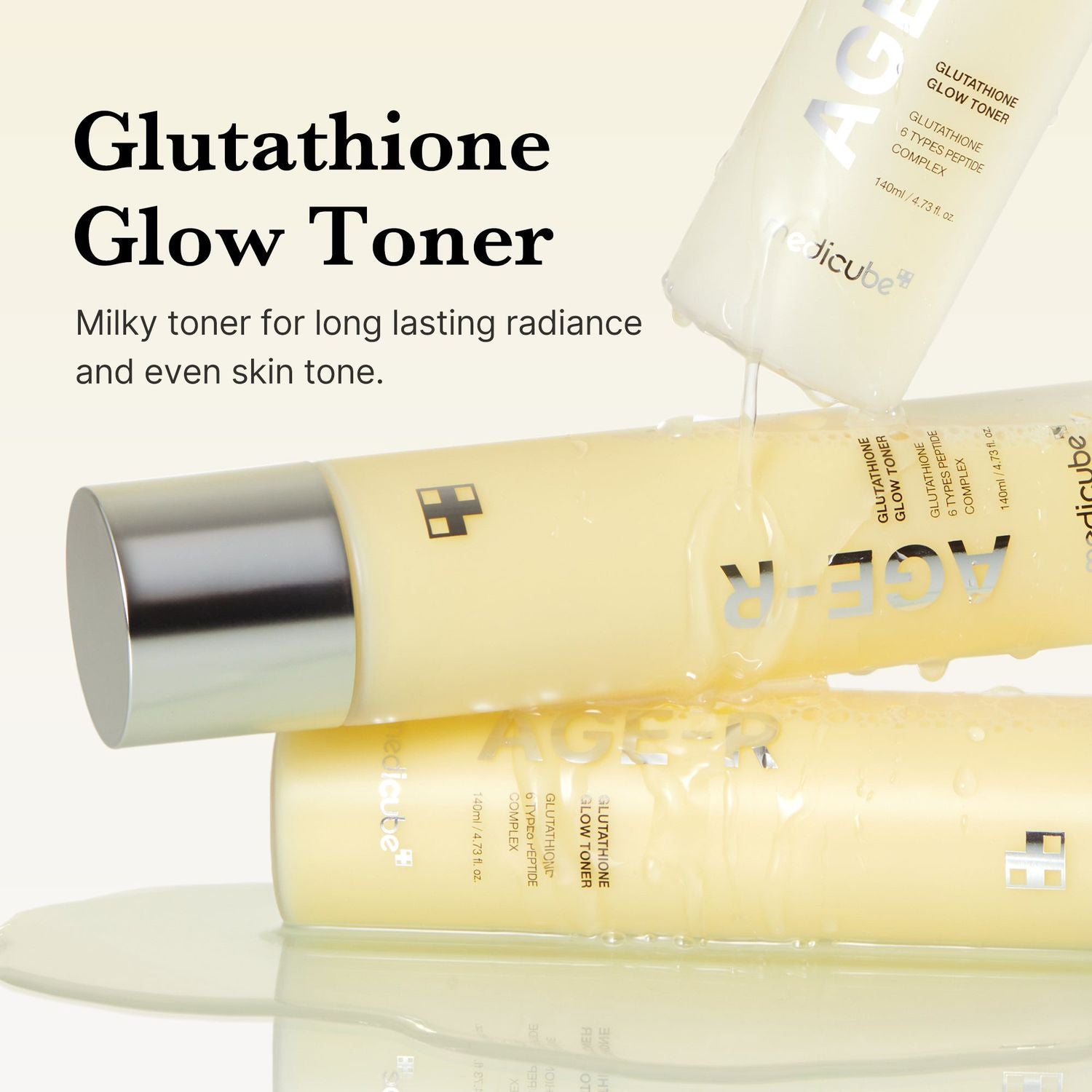 medicube AGE-R Glutathione Glow Toner 140ml