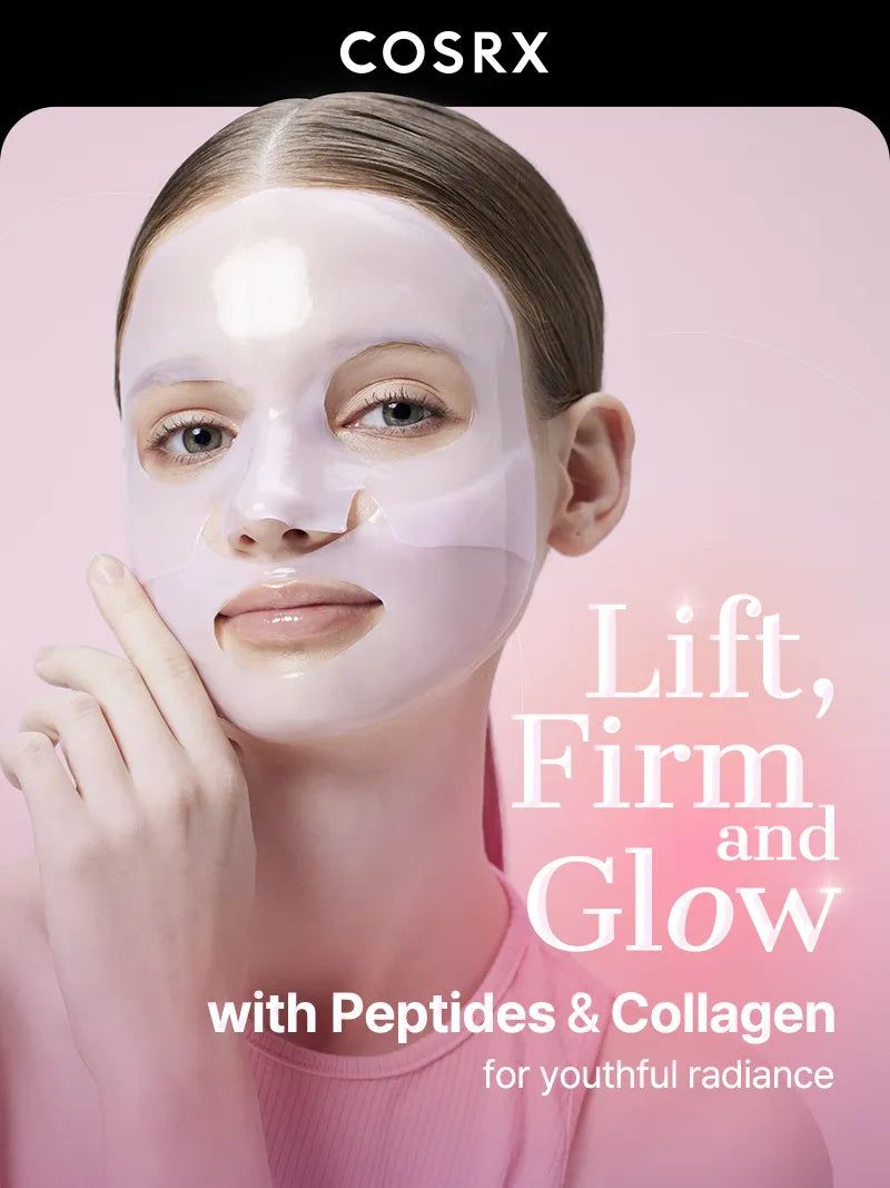 COSRX The Peptide Collagen Lifting Glow Hydrogel Mask 34g X 3ea