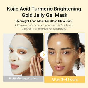 medicube Kojic Acid Turmeric Brightening Gel Mask 28g*4ea, image 2