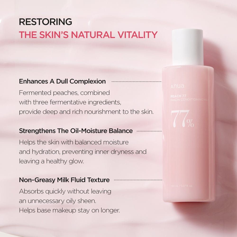 Anua ピーチ77 ナイアシンミルク 150ml | Mirai Skin