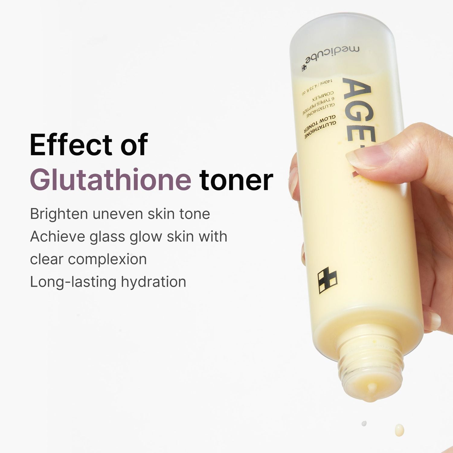 medicube AGE-R Glutathione Glow Toner 140ml | medicube – Mirai Skin