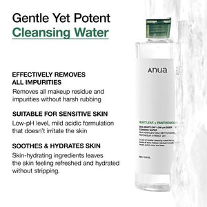 Anua Heartleaf 87 Low pH Deep Cleansing Water 500g, image 3