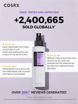 Cosrx AHA/BHA Clarifying Treatment Toner 150ml, image 3