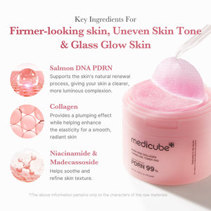medicube PDRN Pink Collagen Gel Toner Pad 120ml/70pads, image 4
