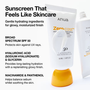 Anua Zero-Cast Moisturizing Finish Sunscreen 50ml, image 4