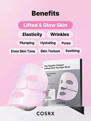 COSRX The Peptide Collagen Lifting Glow Hydrogel Mask 34g X 3ea, image 4