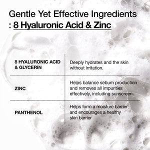 Anua 8 Hyaluronic Acid Hydrating Gentle Foaming Cleanser 150ml, image 4