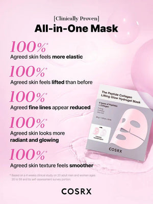 COSRX The Peptide Collagen Lifting Glow Hydrogel Mask 34g X 3ea, image 5