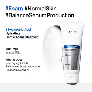 Anua 8 Hyaluronic Acid Moisturizing Gentle Gel Cleanser 150ml, image 6