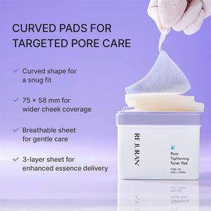 REJURAN Derma Healer Pore Tightening Toner Pad 220ml/60P, image 6