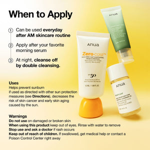 Anua Zero-Cast Moisturizing Finish Sunscreen 50ml, image 8