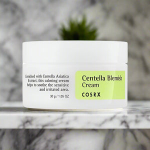 COSRX Centella Blemish Cream packaging and details