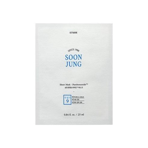 ETUDE HOUSE SoonJung Panthensoside Sheet Mask 25ml x 10pcs (FACE MASK)