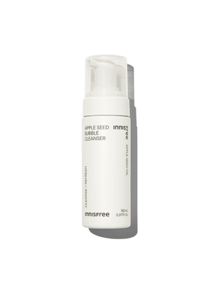 innisfree Apple Seed Bubble Cleanser packaging and details