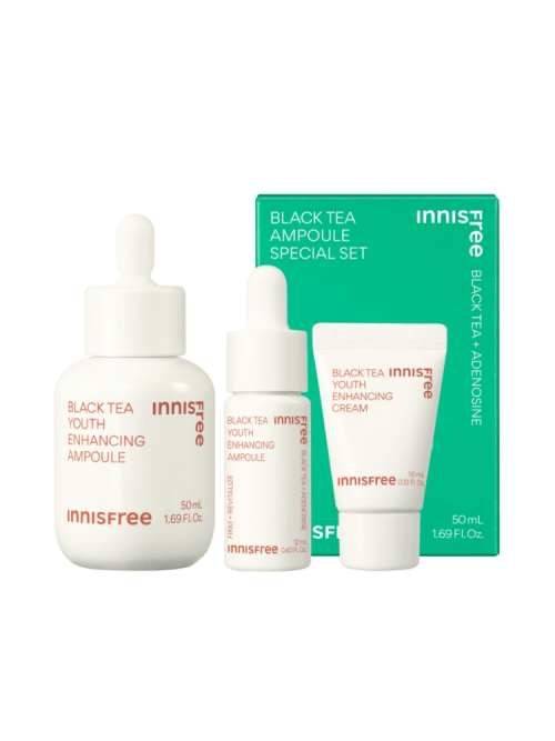 innisfree Black Tea Youth Enhancing Ampoule Special Set (Skincare SET)