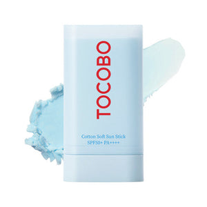 TOCOBO Cotton Soft Sun Stick 19g SPF50 PA++++ packaging and details