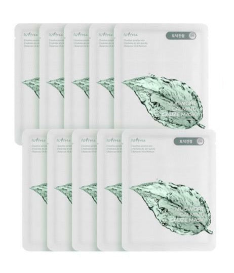 قناع Isntree Mugwort Calming Gauze 23g × 10 قطع