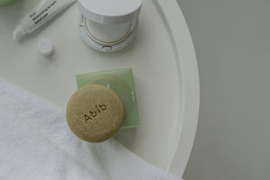 Abib Calming facial soap product texture