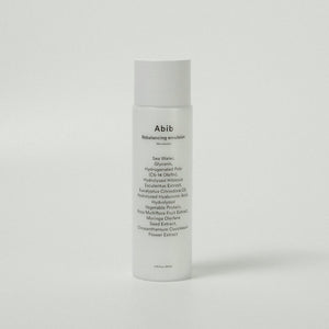 Abib Rebalancing emulsion Skin booster packaging and details