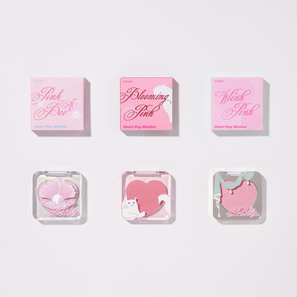 ETUDE Pink Shy Heart Pop Blusher 4g (Face Blush) 4 g