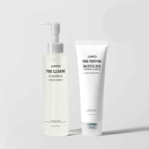 مجموعة التنظيف المزدوج Jumiso Double Cleansing Duo (منظف Pore Purifying Cleanser 120g + زيت Clearing Cleansing Oil 200ml)