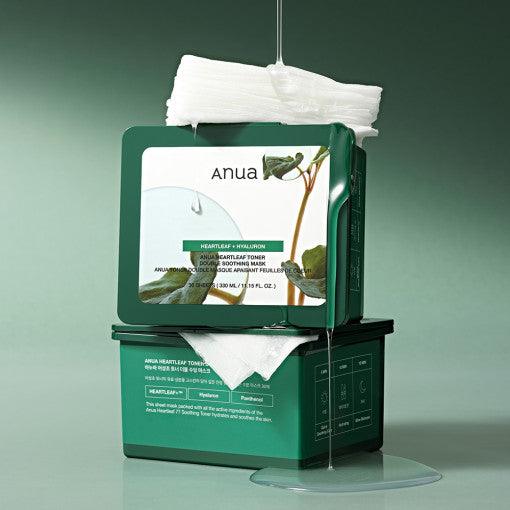 Anua Heartleaf Toner Double Soothing Mask 30 Sheets(330ml) (Facial Mask)