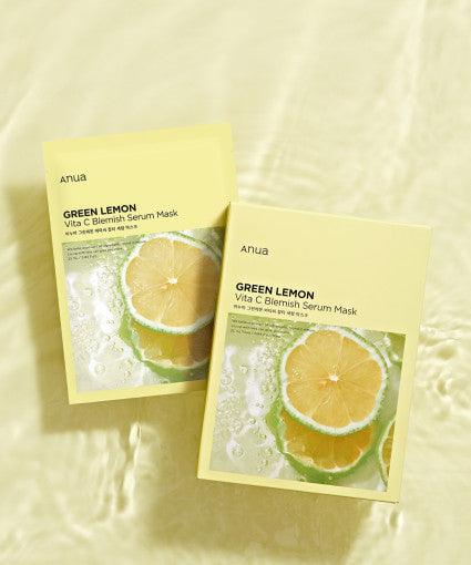 Anua Green Lemon Vita C Blemish Serum Mask 25ml X 10ea (Facial Mask)