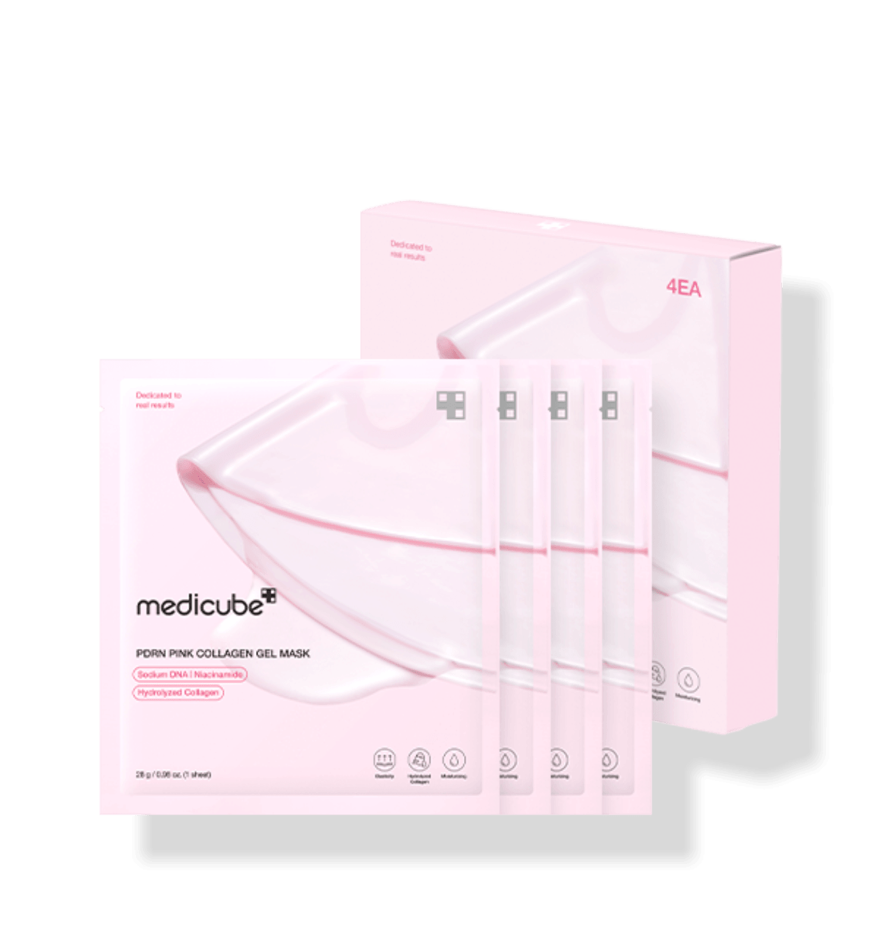 medicube PDRN Pink Collagen Gel Mask 28g X 4ea (Facial Mask) 28 g