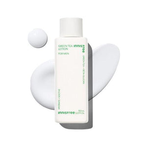 innisfree Green Tea Lotion for Men packaging and details