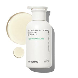 innisfree My Hair Recipe Strength Shampoo packaging and details