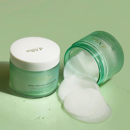 d'Alba Daily Mild Cica Calming Pad 165ml (50ea) (Toner Pad)