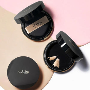 d'Alba Skin Fit Grinding Serum Cover Pact 20g+20g(refill) SPF50+/PA++++ close-up view