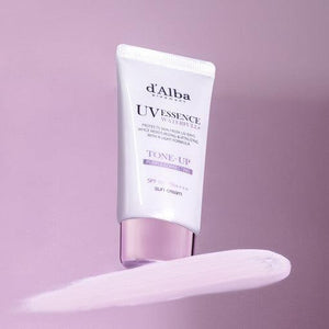 d'Alba Waterfull Tone-Up Sun Cream (Purple) 50ml SPF50+ PA++++ packaging and details